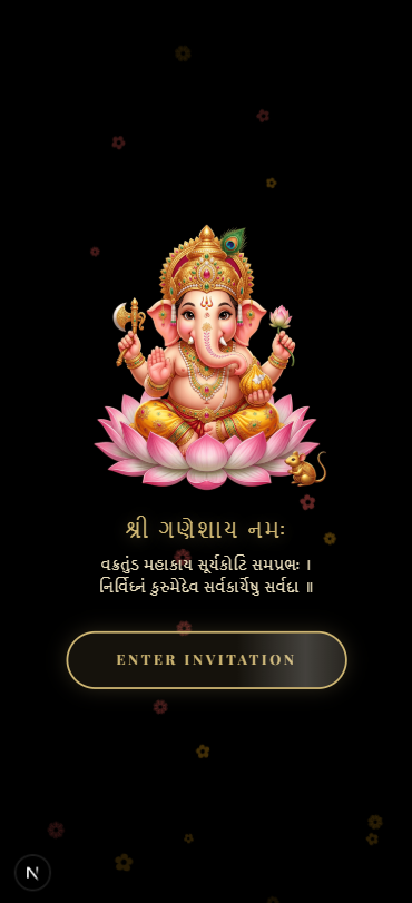 Classic Gujarati Floral Kankotri